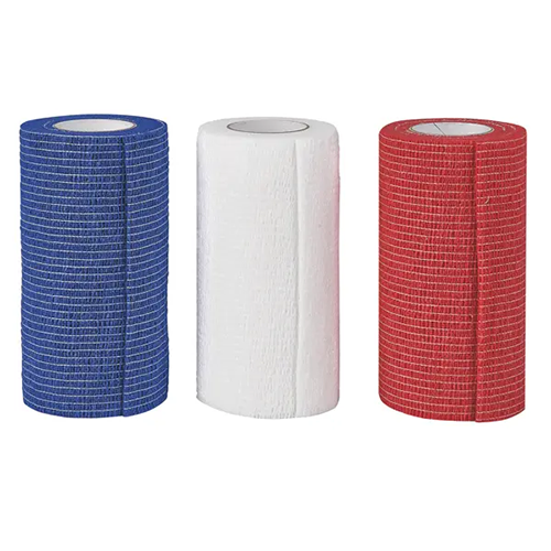 Elastische Flexus Binden Senkrecht aufgestellt in blau weiß und rot auf weißem Hintergrund.png